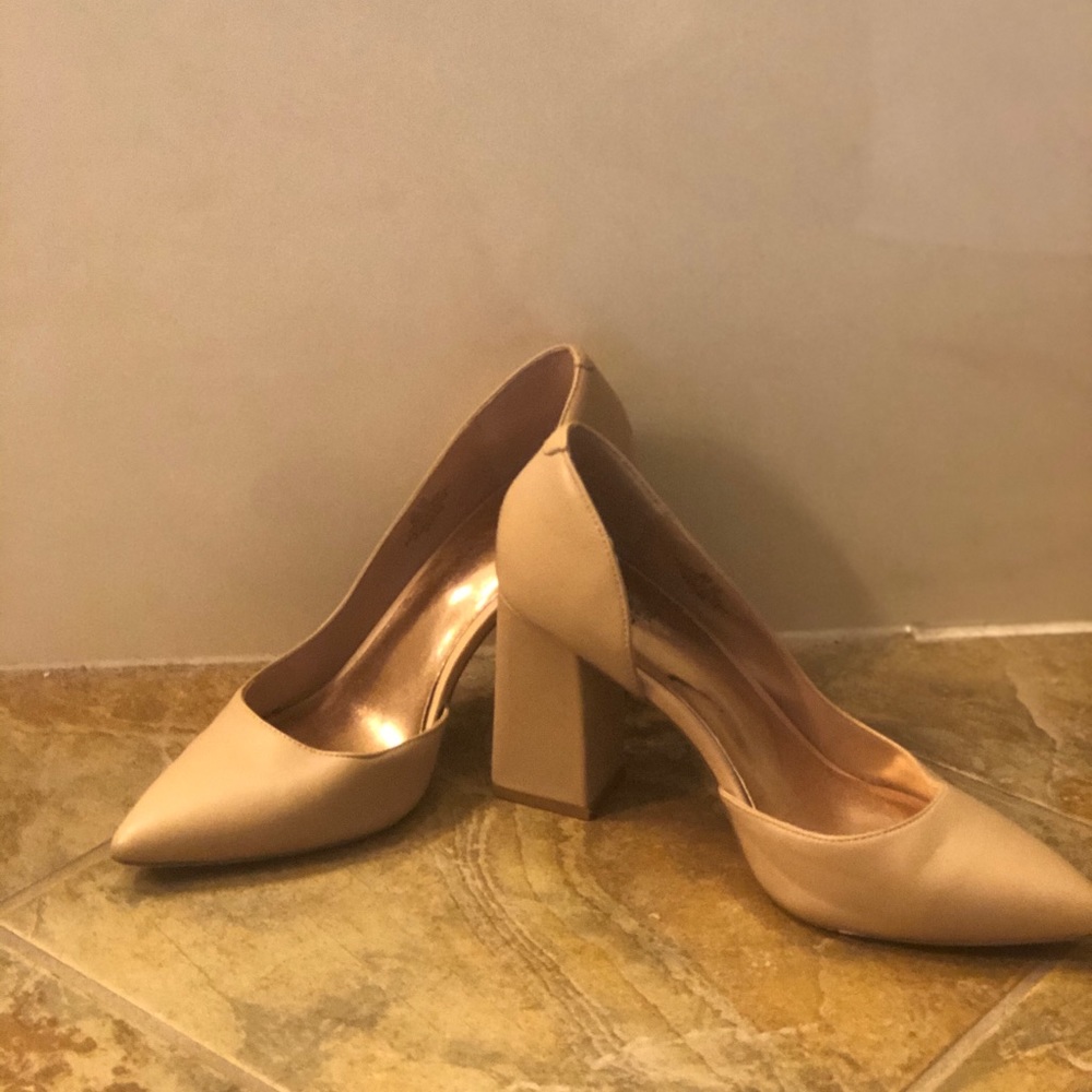 Square Heeled Pumps